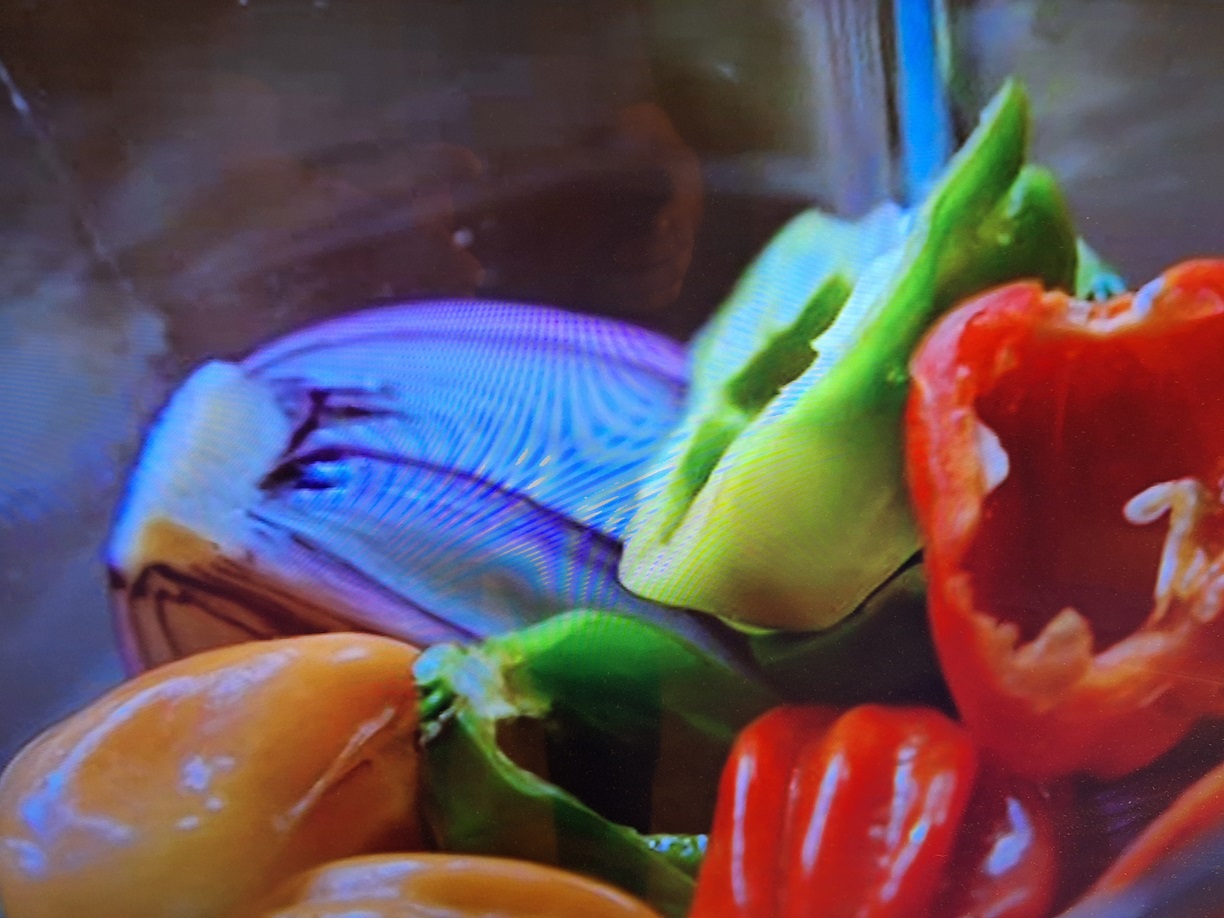 C'est plus beau avant de mettre en marche le mixer, mais c'est bon